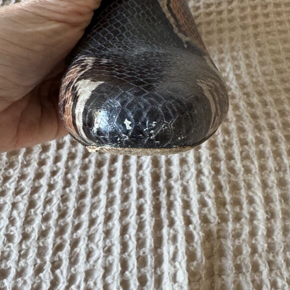 Donald Pliner Laila Round Toe Snake-Embossed boot - Picture 7 of 16